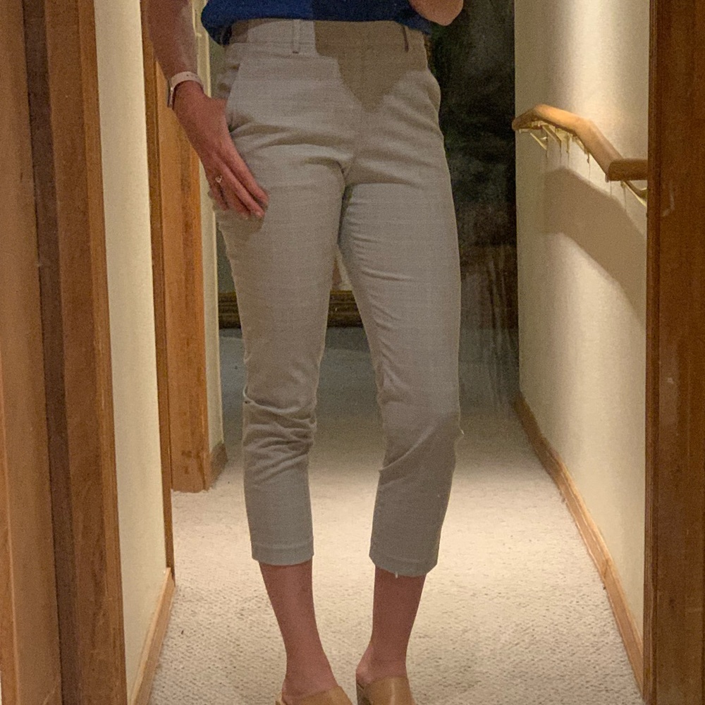 Grey UNIQLO plaid dress pants